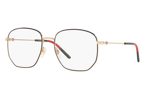 gucci gg0396o 002 gold|Gucci GG0396O Square Glasses .